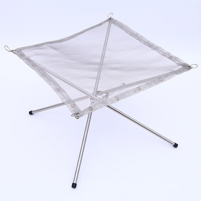 Folding Fire Pit & Grill — Packs to 26", 2.1 lbs