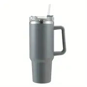 40oz Insulated Tumbler with Handle & Straw