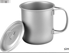 Titanium Folding Cup — 450ml, Boil-Safe, 5.3 oz
