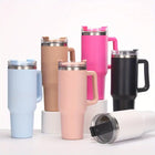 40oz Insulated Tumbler with Handle & Straw