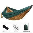 TrailNest Double Camping Hammock — 210T Ripstop Parachute Nylon (Straps + Carabiners Included)