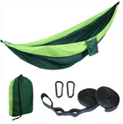 TrailNest Double Camping Hammock — 210T Ripstop Parachute Nylon (Straps + Carabiners Included)