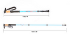 Ridgeline Carbon Trekking Poles (Set of 2) — Cork Grip, Quick-Lock, Adjustable 66–135cm