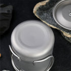 Titanium Folding Cup — 450ml, Boil-Safe, 5.3 oz