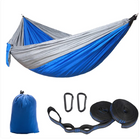 TrailNest Double Camping Hammock — 210T Ripstop Parachute Nylon (Straps + Carabiners Included)
