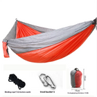 TrailNest Double Camping Hammock — 210T Ripstop Parachute Nylon (Straps + Carabiners Included)