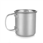 Titanium Folding Cup — 450ml, Boil-Safe, 5.3 oz