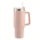 40oz Insulated Tumbler with Handle & Straw