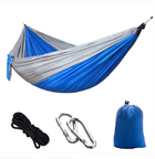 TrailNest Double Camping Hammock — 210T Ripstop Parachute Nylon (Straps + Carabiners Included)