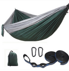 TrailNest Double Camping Hammock — 210T Ripstop Parachute Nylon (Straps + Carabiners Included)