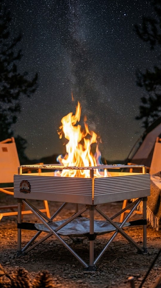 Pop-Up Portable Fire Pit 12"×12" — 3 lbs