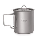 Titanium Camping Mug & Pot — 420ml, Folding Handles
