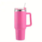 40oz Insulated Tumbler with Handle & Straw