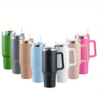 40oz Insulated Tumbler with Handle & Straw