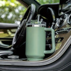 40oz Insulated Tumbler with Handle & Straw