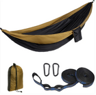 TrailNest Double Camping Hammock — 210T Ripstop Parachute Nylon (Straps + Carabiners Included)