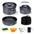 Camping Cookware Set — Pot, Kettle & Pan (1.5 lbs)