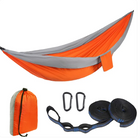 TrailNest Double Camping Hammock — 210T Ripstop Parachute Nylon (Straps + Carabiners Included)