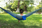TrailNest Double Camping Hammock — 210T Ripstop Parachute Nylon (Straps + Carabiners Included)