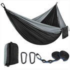 TrailNest Double Camping Hammock — 210T Ripstop Parachute Nylon (Straps + Carabiners Included)