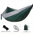 TrailNest Double Camping Hammock — 210T Ripstop Parachute Nylon (Straps + Carabiners Included)