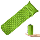 BaseCamp Ultralight Inflatable Sleeping Pad — Built-In Pillow, TPU (Packs to a Water Bottle)