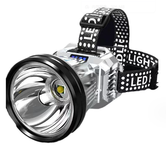High-Power Rechargeable Headlamp with PowerBank Function
