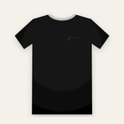 Sand tee, small left chest print: empty signal bars, No Service, low battery