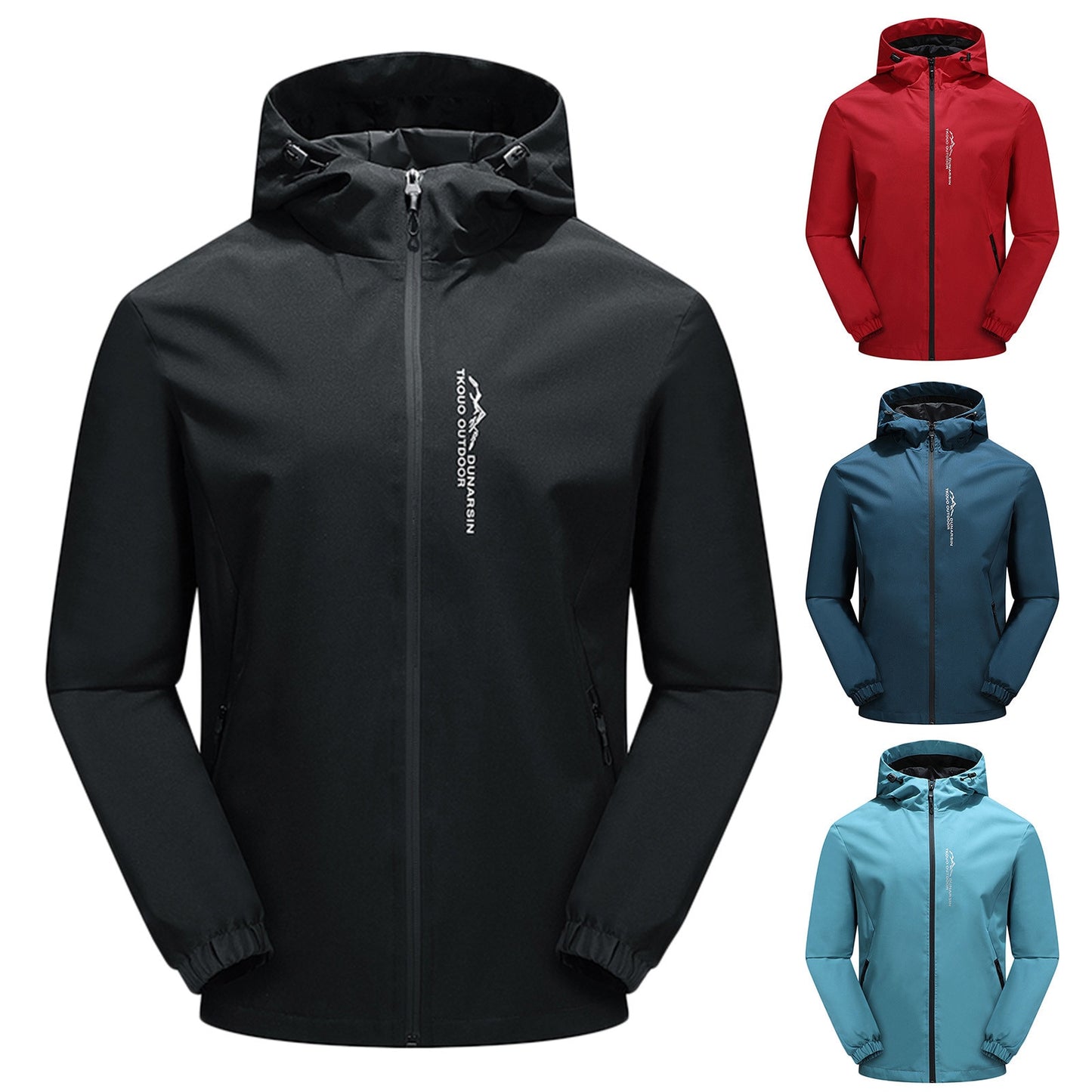 Men Hooded Waterproof Windbreaker