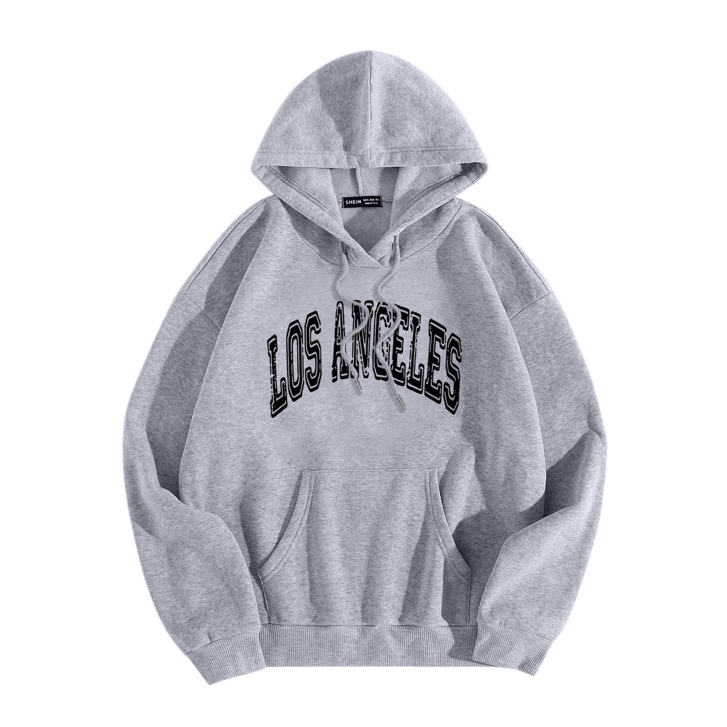 Los Angeles Letter Print Hoodies