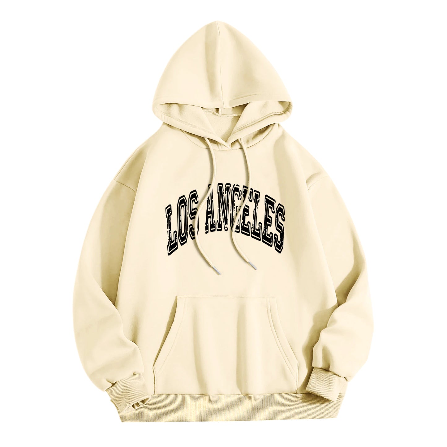 Los Angeles Letter Print Hoodies