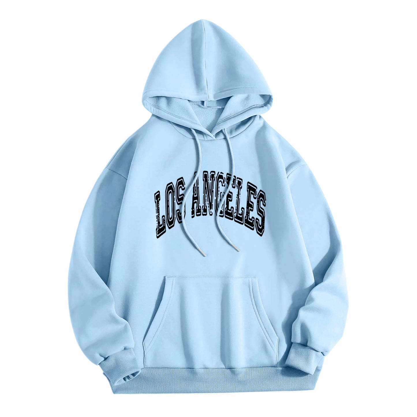 Los Angeles Letter Print Hoodies