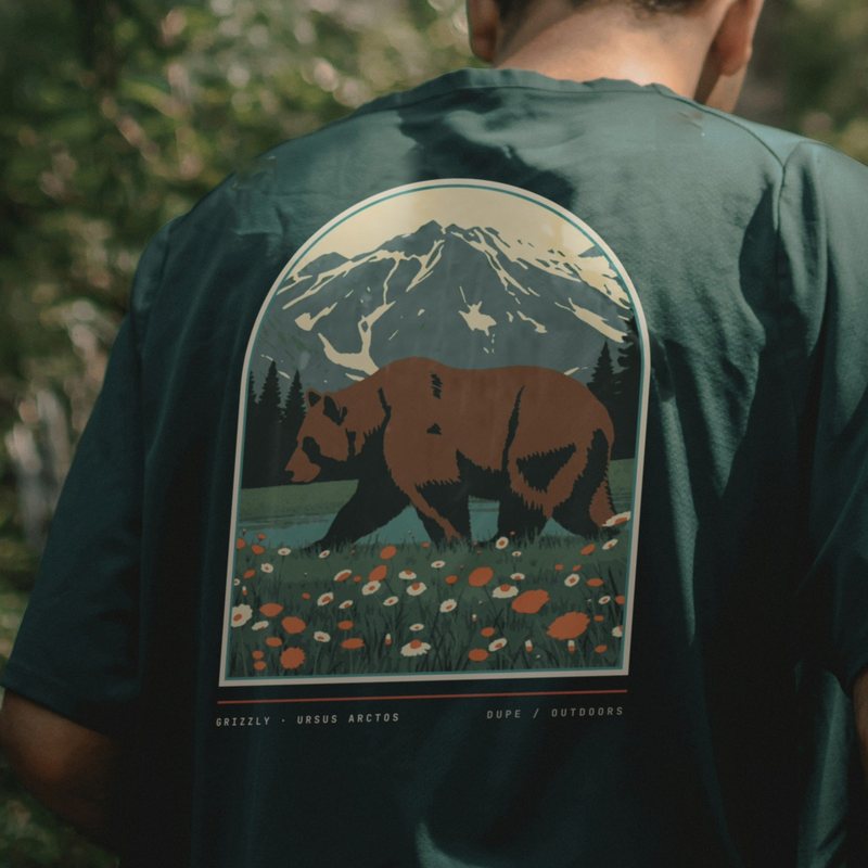 Grizzly tee, worn