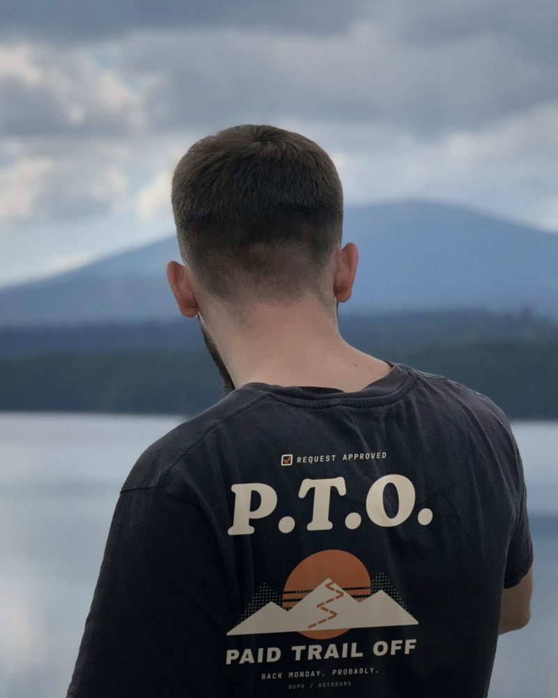 P.T.O. tee, worn