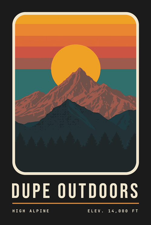 Ridgeline print artwork